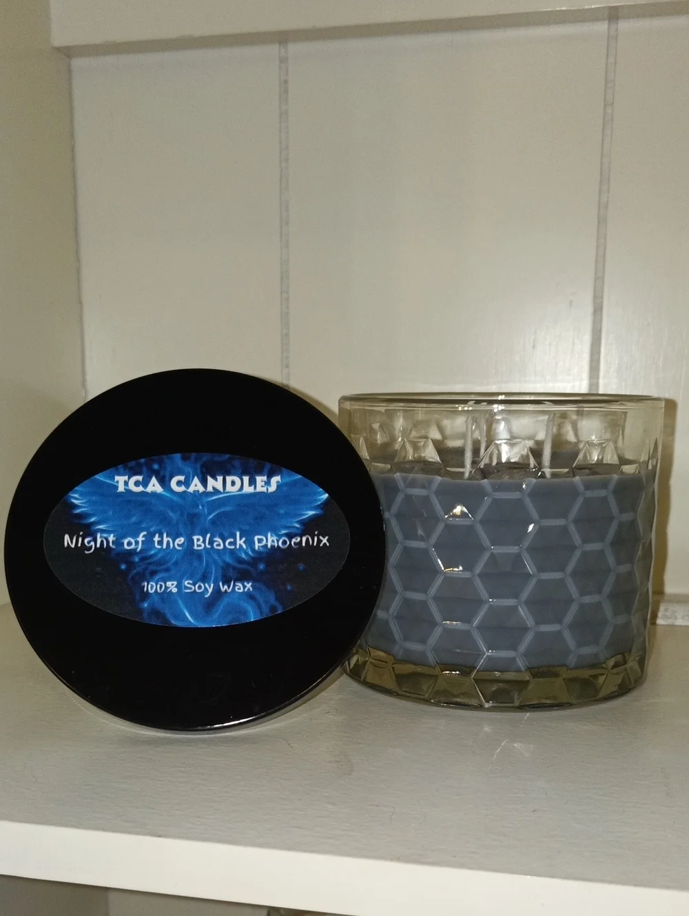 Night of the Black Phoenix Gray Decorative Soy Candle